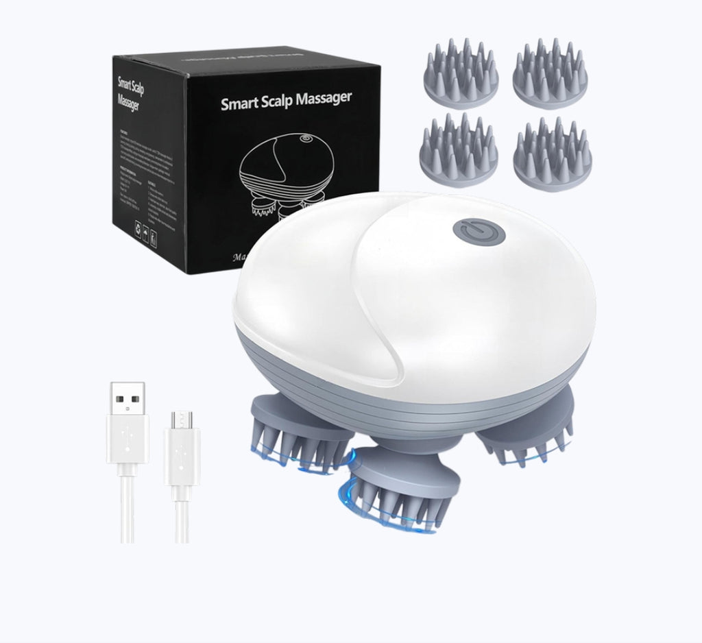 Rechargeable 4D Scalp & Full Body Massager | Deep Relaxation Massage Machine